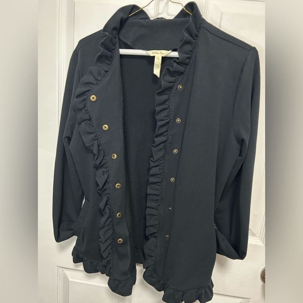 Matilda Jane Black Ruffle Blouse - Picture 7 of 7